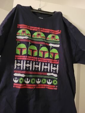 Star Wars Bobafett Rebellion R2d2 Droid Red Green White Shirt Mens